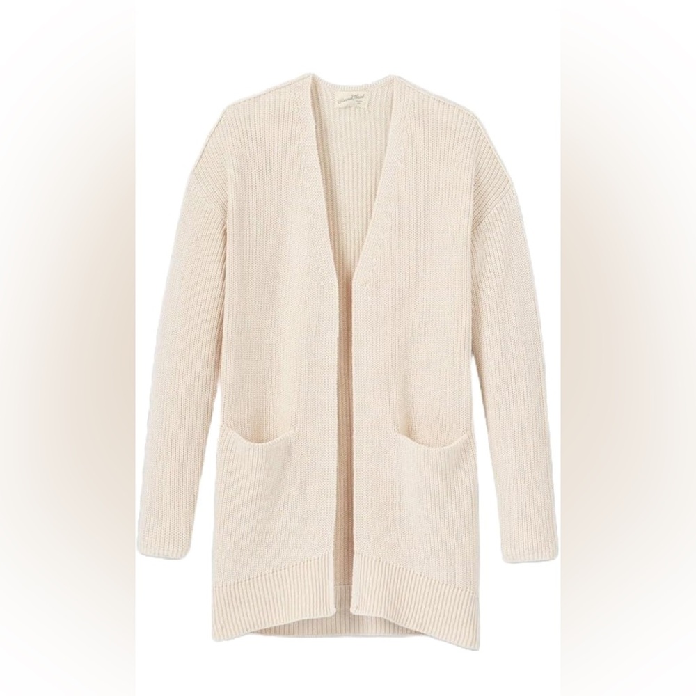 Cream slouchy cardigan - barely worn, size MEDIUM
